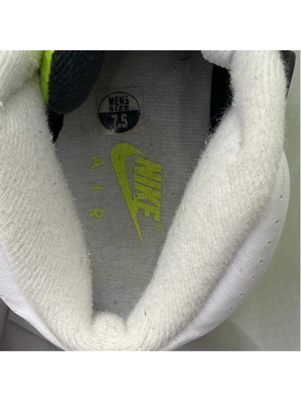 Men's Nike Air Trainer SC High White Neon Green Athletic Shoes 7.5 302346-118 - Picture 10 of 16